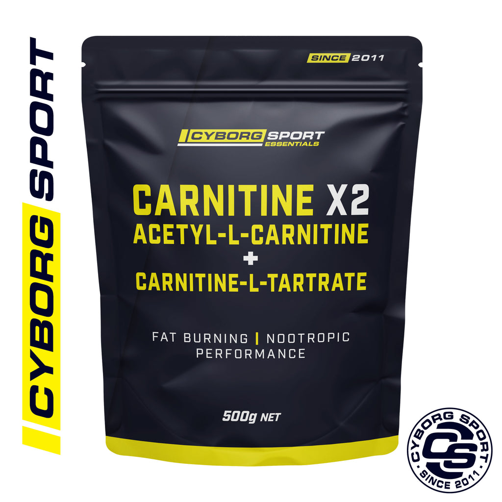 Carnitine X2 - Acetyl-L-Carnitine & Carnitine-L-Tartrate 500g & 1kg   Cyborg Sport