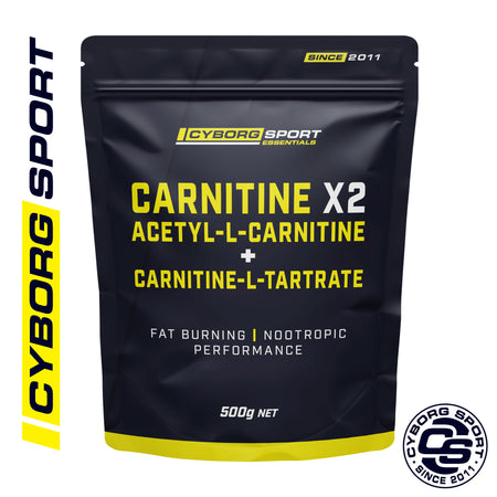 Carnitine X2 - Acetyl-L-Carnitine & Carnitine-L-Tartrate 500g & 1kg